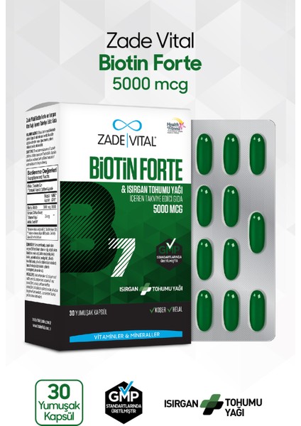 Biotin Forte 5000 Mg 30 Yumuşak Kapsül modelleri