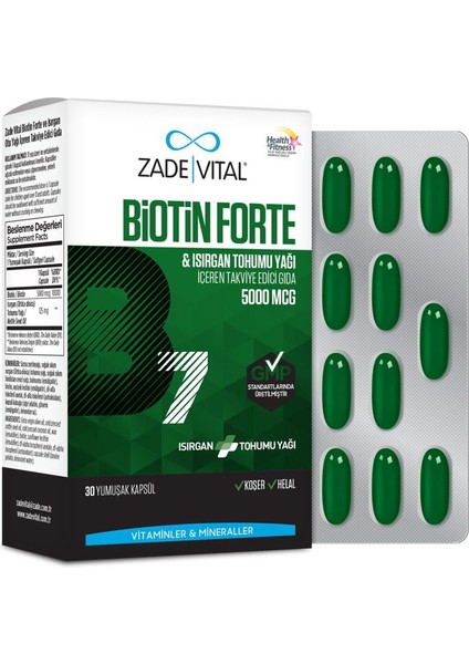 Biotin Forte 5000 Mg 30 Yumuşak Kapsül