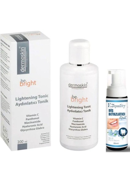 Be Bright Aydınlatıcı Tonik 200 ml - Diş Beyazlatıcı Köpük Hediye