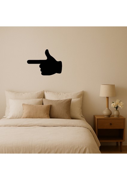 Işaret Eden El Tasarımlı Mdf Dekoratif Tablo - AKMONL8191-6191