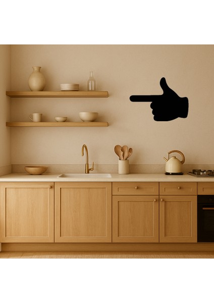 Işaret Eden El Tasarımlı Mdf Dekoratif Tablo - AKMONL8191-6191 fiyatları