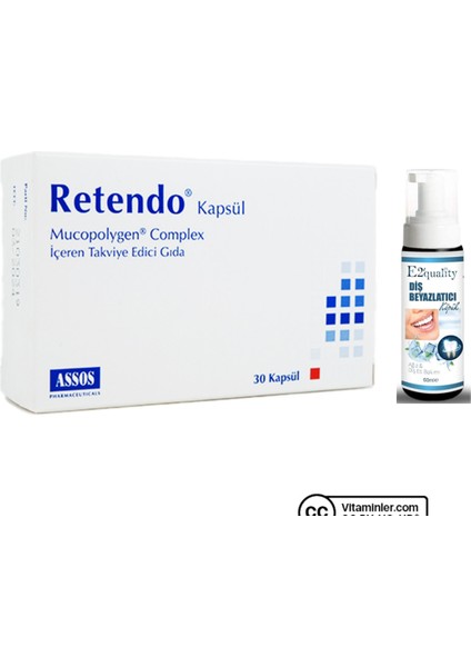 Retendo 30 Kapsül + Diş Beyazlatıcı Köpük Hediye