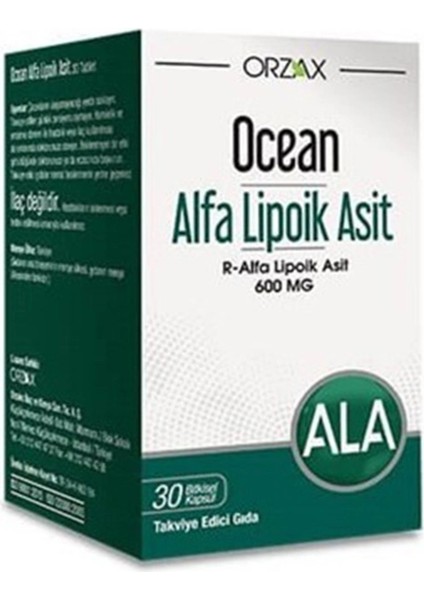 Alfa Lipoik Asit 600 Mg 30 Tablet