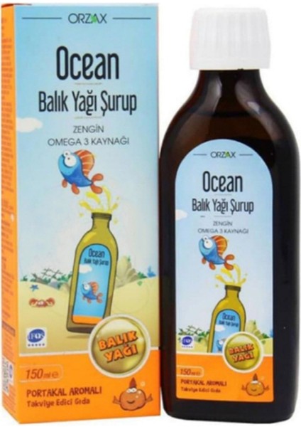 Orzax Omega3 Şurup 150 ml - Portakal