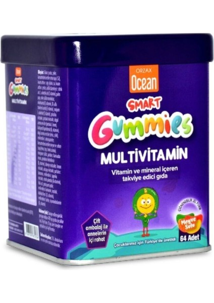 Smart Gummies Multivitamin Çiğnenebilir Tablet 64 Adet