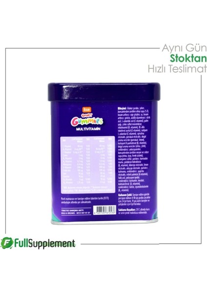 Smart Gummies Multivitamin Çiğnenebilir Tablet 64 Adet modelleri