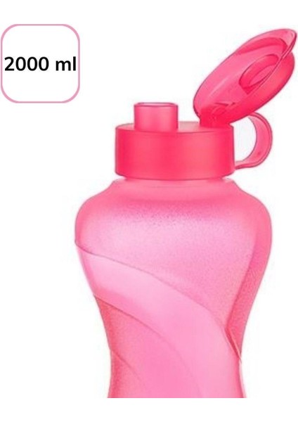 2000ML Kapasiteli Sporcu Tipi Suluk Pratik El Matarası TP-487