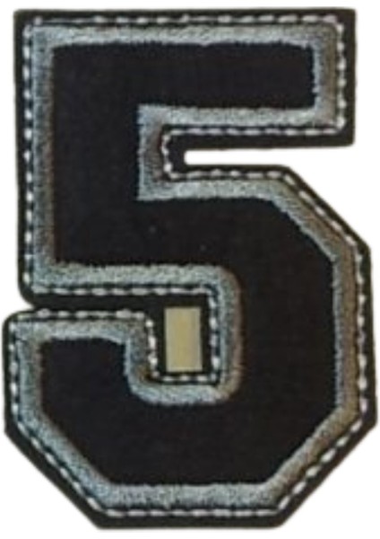 Aplike Ütü Ile Yapışan 5 Rakamı Arma 4x4 cm