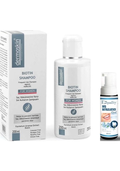 Biotin Shampoo For Women 200ML- Diş Beyazlatıcı Köpük Hediye