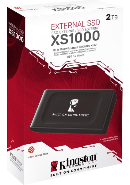 2tb Kıngston Usb3.2 Gen2 SXS1000/2000GA Boc 1050/1000MB/S modelleri