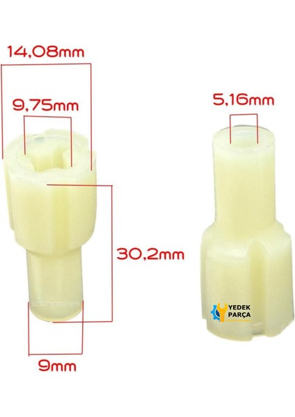 Arzum Uyumlu AR1002 Mixset Plus Hareket Aktarıcı, Dişli, Kaplin, Kavrama Parçası, Motor Burcu 3 Adet fiyatları