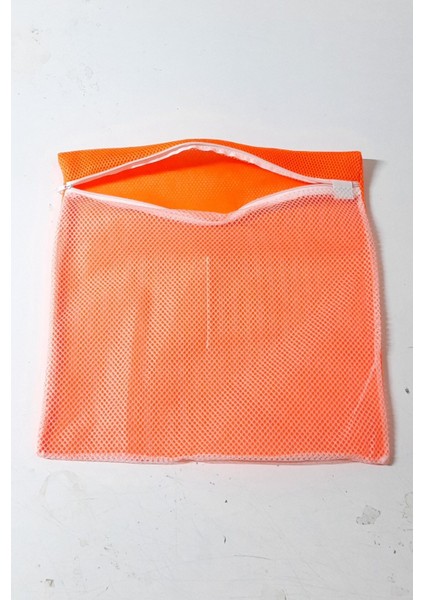 Turuncu - Fermuarlı - Hassas Çamaşır Terlik Ayakkabı Yıkama Filesi Büyük Boy fırsatları