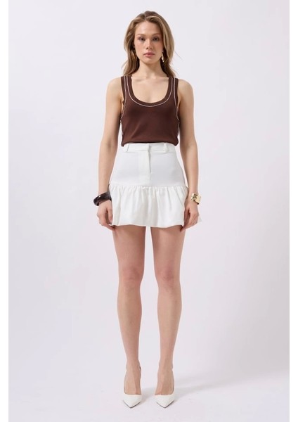 Büzgü Detay Mini Etek fiyatları