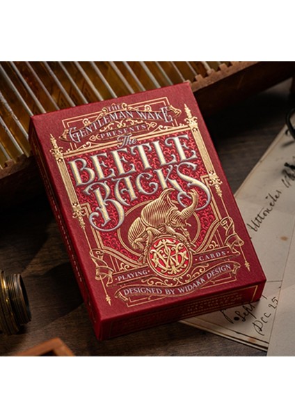 The Beetle Backs (Crimson Edition) Premium Oyun Kağıdı Iskambil Kartları Destesi