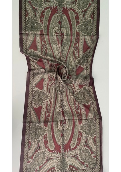 Desenli Angel Vual Saten Şal