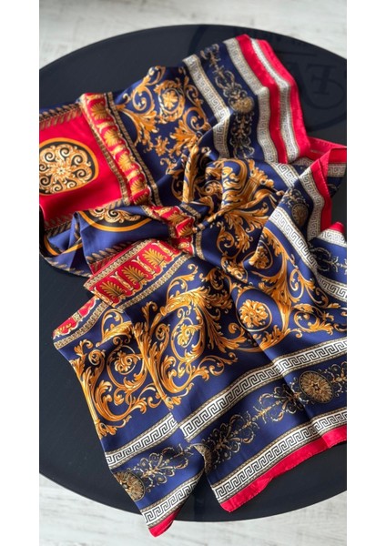 Vual Ipek Şal Lacivert Kırmızı modelleri