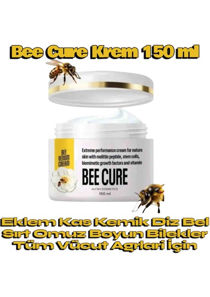 Bee Cure Ağrı Giderici Masaj Kremi 150 ml - Yeni Büyük Ambalajında Jelatin Korumalı modelleri