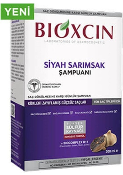 Siyah Sarımsak Şampuanı 300 ml | Güçsüz Saçlar