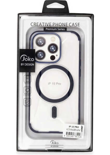 Joko iPhone 15 Pro Hilton Magsafe Kapak - Titan Gri modelleri
