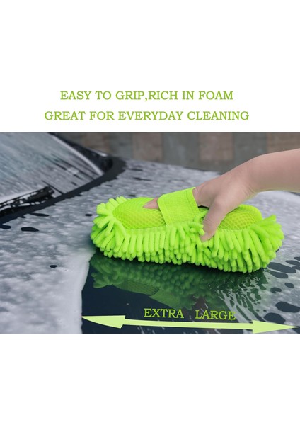 Bergepanzer Mikrofiber Oto Yıkama ve Temizlik Eldiveni Kalın Şönil Desenli Çizmez Ultra Yumuşak fiyatları