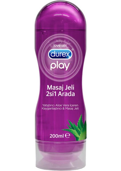 Play 2 In 1 Masaj Jeli ve Kayganlaştırıcı 200 ml Aloe Vera