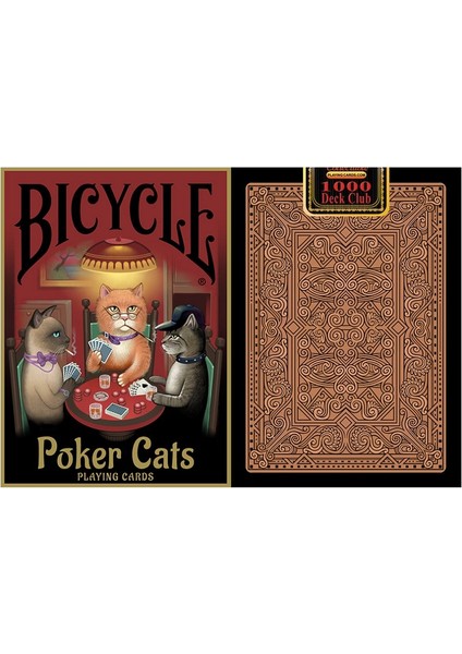 Poker Cats Premium Oyun Kağıdı Iskambil Kartları Destesi
