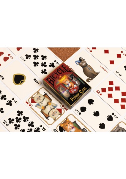 Poker Cats Premium Oyun Kağıdı Iskambil Kartları Destesi fiyatları