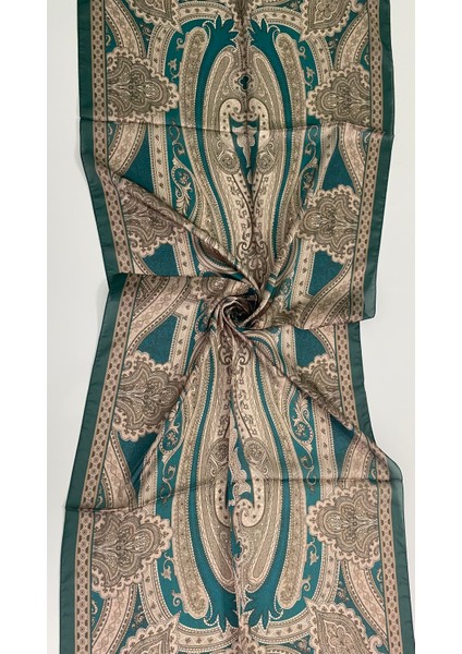 Desenli Angel Vual Saten Şal