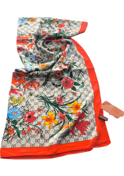 Vual Ipek Şal Çiçekli G Baskılı Nar Çiçeği Vizon fiyatları