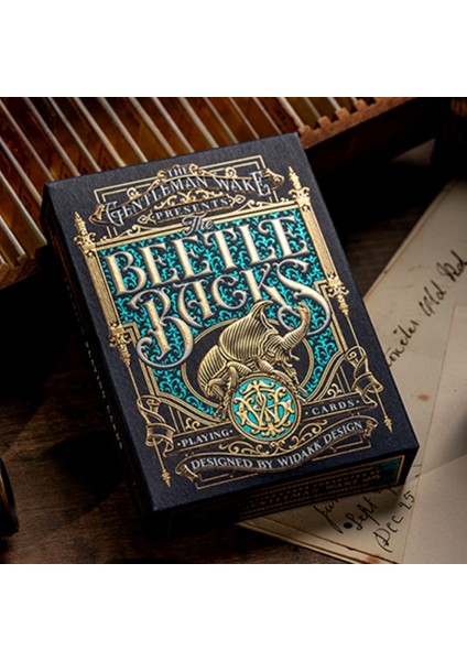 The Beetle Backs (Cobalt Edition) Premium Oyun Kağıdı Iskambil Kartları Destesi