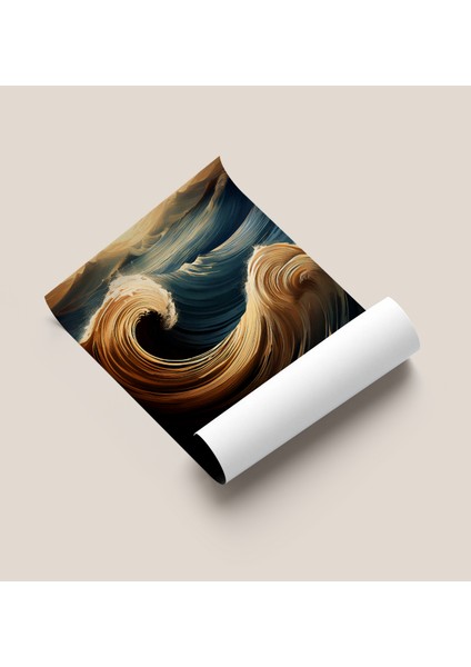 Çerçevesiz Poster Dalga Temalı, Dijital Baskı Dalga Temalı Poster, Ofis, Salon Dekorasyon fiyatları