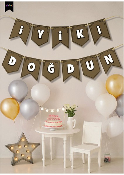 Iyi Ki Doğdun Harf Afiş Altın