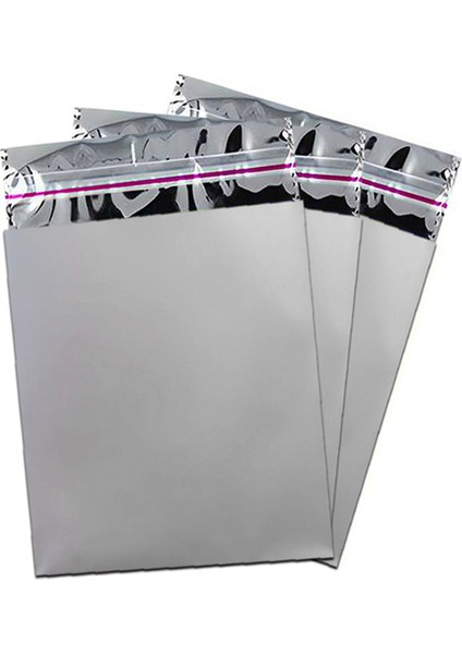 Metalize Poşet Lüks 50LI 11X12 Gümüş