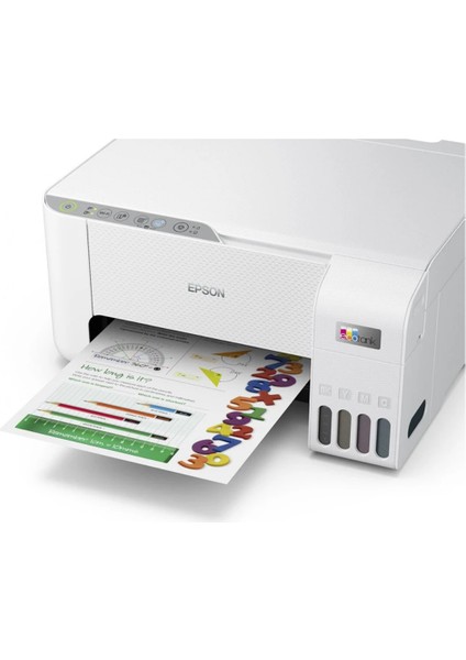Ecotank Renkli Tanklı Yazıcı Baskı-Tarama- Kopya - (Usb, Wifi, Wi-Fi Direct) L3256 + Ori̇ji̇nal Epson Mürekkep
