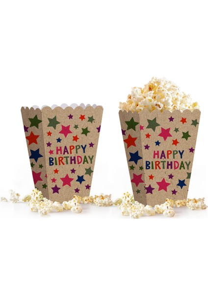 Popcorn Kutusu 8'li - Kraft Stars-