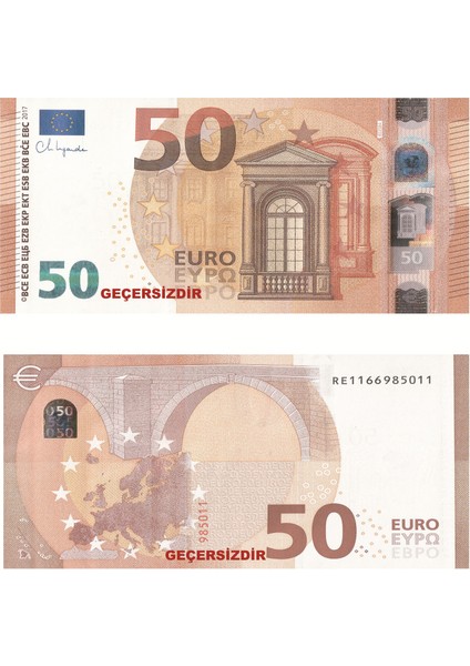 Oyuncak Kağıt Para 50LI 50 Euro