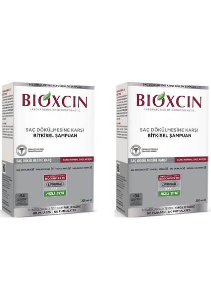 Klasik Şampuan Kuru-Normal Saçlar 300 ML-2ADET