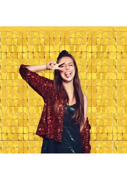 Pötikare Altın Metalize Arka Fon