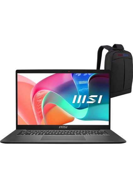 Msı Modern 14 F13MG-257XTR Core I7 1355U 16GB 512GB SSD 14" Fhd Windows 11 Home Dizüstü Bilgisayar - Webzone Çanta Wz1