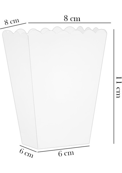 Popcorn Kutusu 8'li -Düz Altın- fiyatları