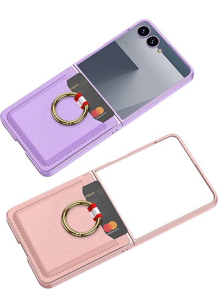 Samsung Galaxy Z Flip 7 Zore Kıpta Yüzüklü Kartlıklı Kapak indirimleri