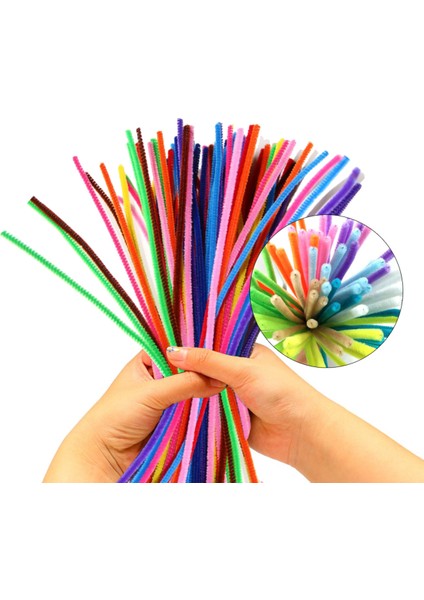 Şönil Renkli 30CM 1 Paket 15'li 30CM Renkli Tüylü Tel fiyatları