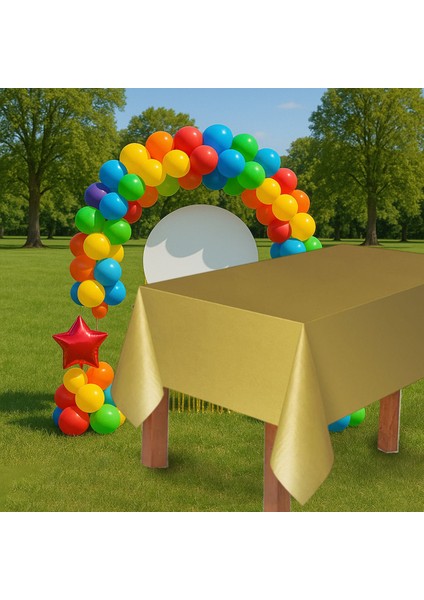 Plastik Masa Örtüsü 137*270CM 30MIKRON Altın