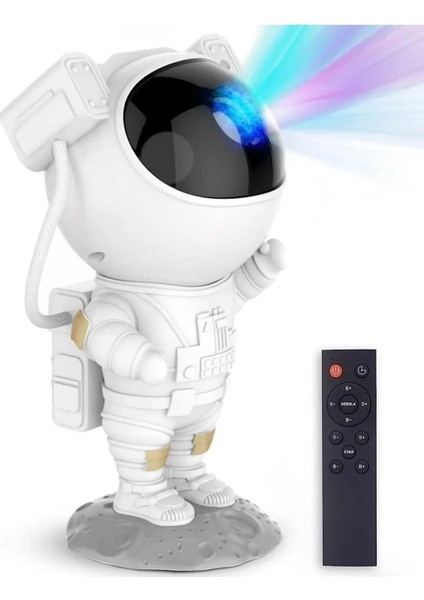 Astronot Projektör Gece Masa Lambası Kumandalı Projeksiyon Aydınlatma fırsatları