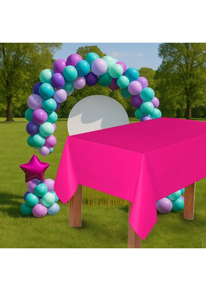 Plastik Masa Örtüsü 137*270CM 30MIKRON Fuşya