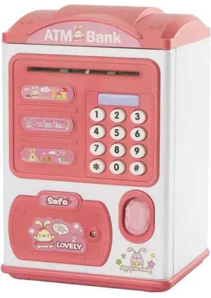 Parmaz Izi Okutmalı Pilli Atm Kumbara Pembe fiyatları