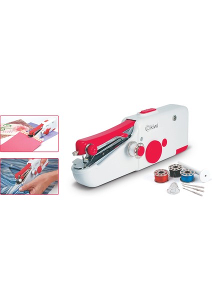 KSW 3010 Taşınabilir El Dikiş Makinesi 8 Parça Set – Plastik-Metal Gövde, Pratik ve Hızlı Onarım İçin indirimleri