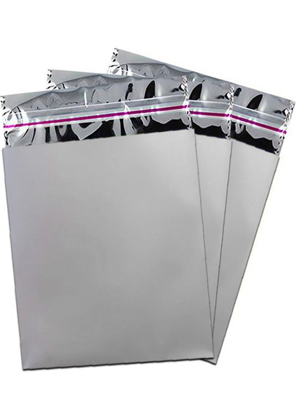 Metalize Poşet Lüks 50LI 12X17 Gümüş