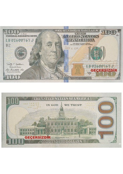 Oyuncak Kağıt Para 50LI 100 Usd