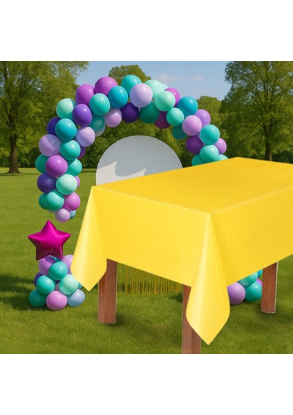 Plastik Masa Örtüsü 137*270CM 30MIKRON Sarı